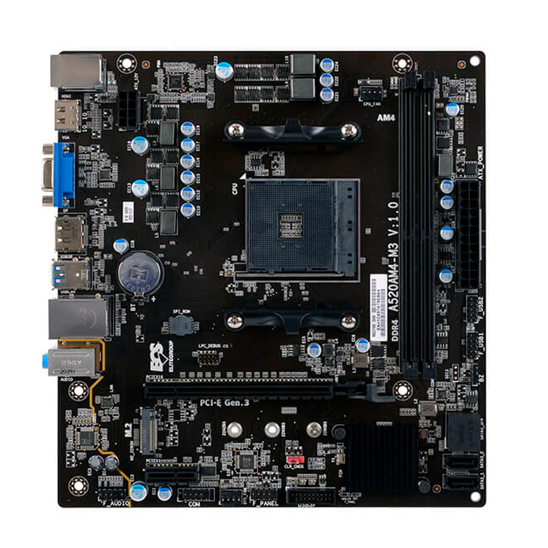 Motherboard ECS A520AM4-M3_M3D, Chipset AMD A520, Socket AM4, mATX