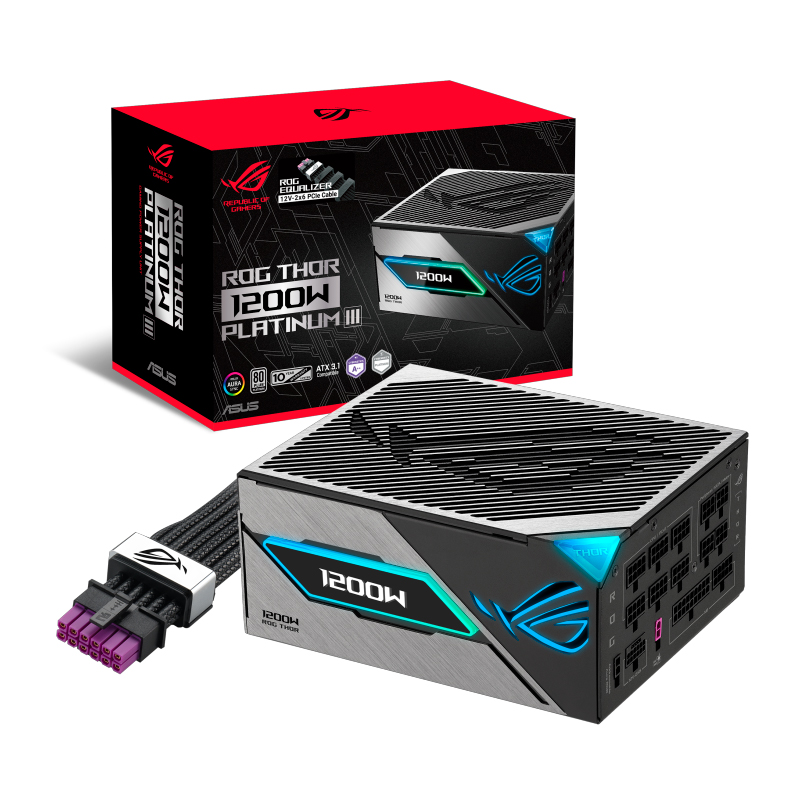 [511765] Fuente de alimentación ASUS ROG Thor 1200W Platinum III, 80 Plus Platinum, Formato ATX