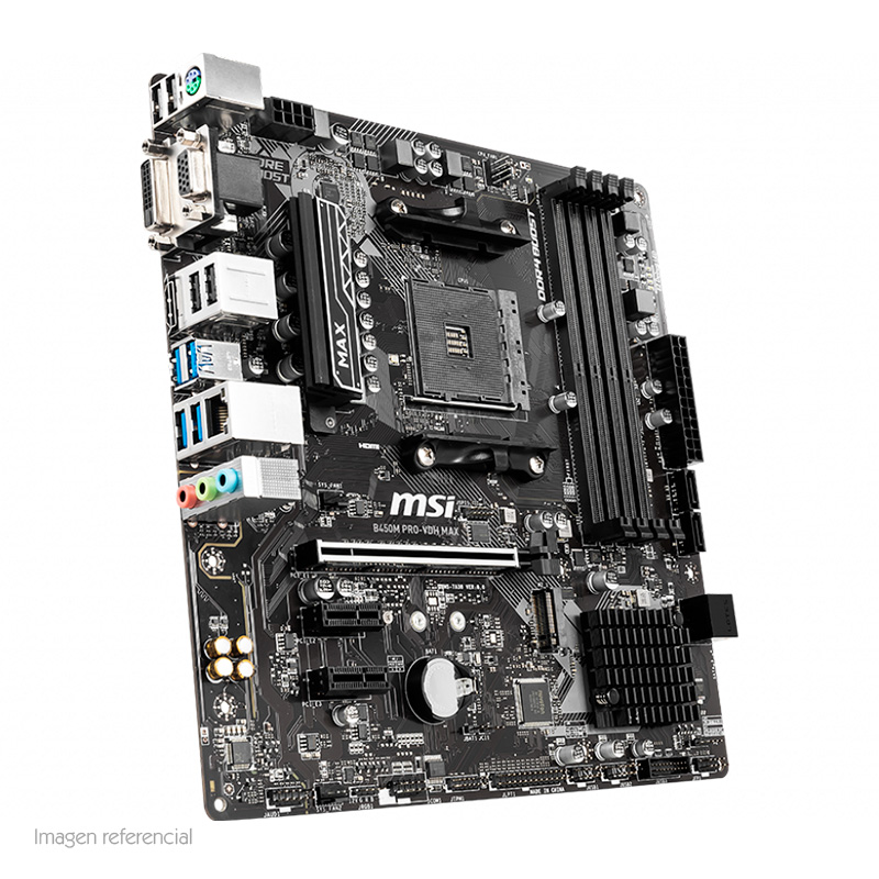 Motherboard MSI B450 PRO VDH MAX, AM4, B450, DDR4, SATA 6.0, USB 3.2