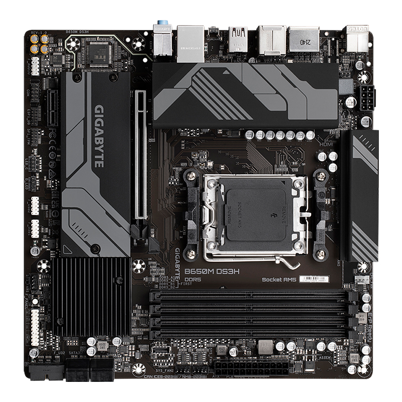 Motherboard Gigabyte B650M DS3H, Chipset AMD B650, Socket AMD AM5, mATX