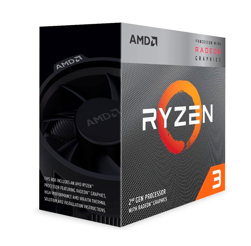[308114] Procesador AMD Ryzen 3 3200G, 3.60GHz, 4MB L3, 4 Core, AM4, 14nm, 65 W.
