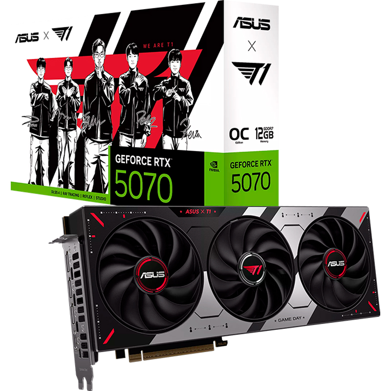 [524740] Tarjeta de video ASUS T1 GeForce RTX 5070 12GB GDDR7 OC Edition, PCI Express 5.0