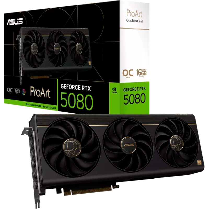 [524739] Tarjeta de video ASUS ProArt GeForce RTX 5080 16GB GDDR7 OC Edition, PCI Express 5.0