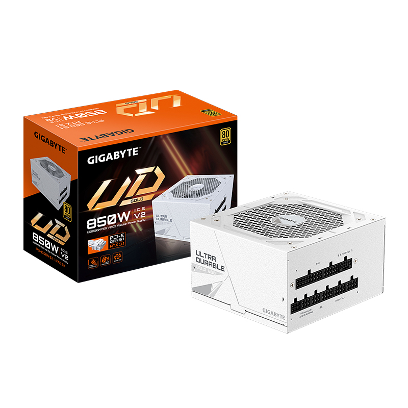 [515328] Fuente de alimentación GIGABYTE UD850GM PG5 ICE, 850W, 80 PLUS Gold, Formato ATX