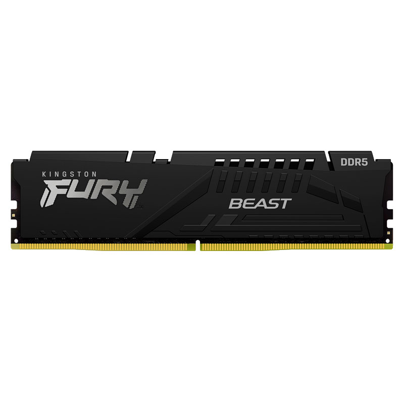 Memoria Kingston Fury Beast 16GB, DDR5-5200MHz, PC5-41600, CL40, 1.25V, 288-Pines, XMP 3.0