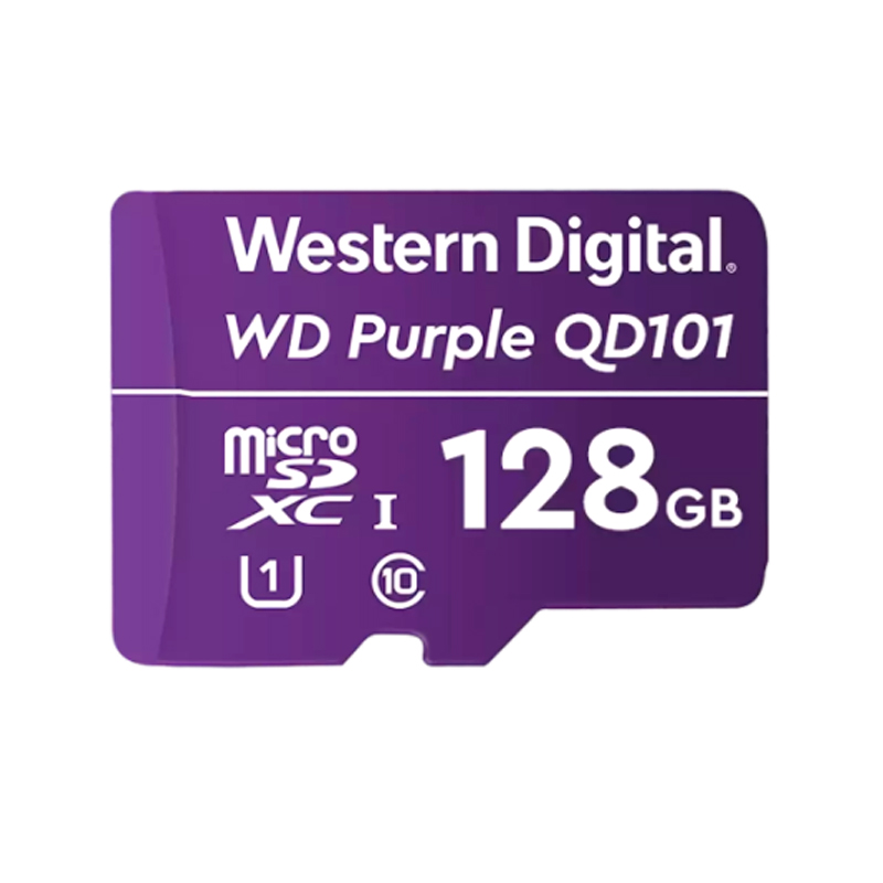 [msdwdd128g1p0c] Memoria Flash WD Purple 128GB SC QD101 microSD, ideal para Camaras de videovigilancia.