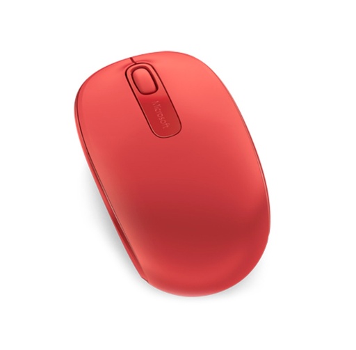 [msmoumsu7z0003] Mouse óptico inalámbrico Microsoft Mobile 1850, 1000dpi, Receptor USB, 2.4GHz, Rojo.