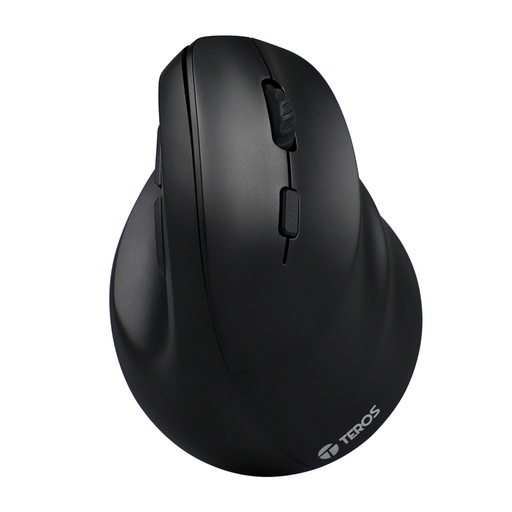 [mste5169n] Mouse Teros TE-5169N, Doble Modo: 2.4G+Bluetooth, 2400 DPI, Vertical, Negro