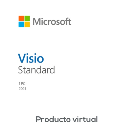 [msesdd8605942] Licenciamiento Virtual (ESD) Microsoft Visio Standard 2021 WIN ALL LNG PK