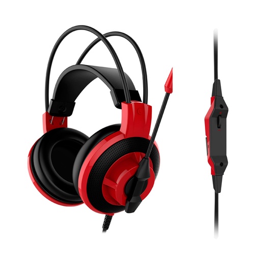 [mmmsids501] Auriculares Gaming MSI DS501, 40mm, 3.5mm, microfono, control en linea.