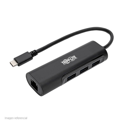 [actlu4600033a1g] Hub USB Type-C, portátil Tripp-Lite U460-003-3A1GB, 3 Puertos USB 3.1, RJ45, 5 Gbps.