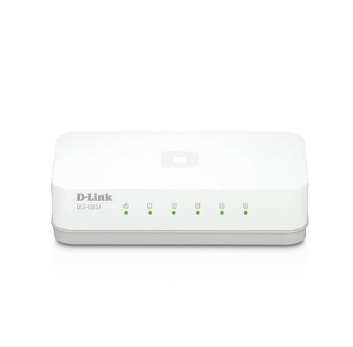 [nwdldes1005a] Switch D-Link DES-1005A, 5 RJ-45 10/100 Mbps, Auto MDI/MDI-X, Presentación en caja.