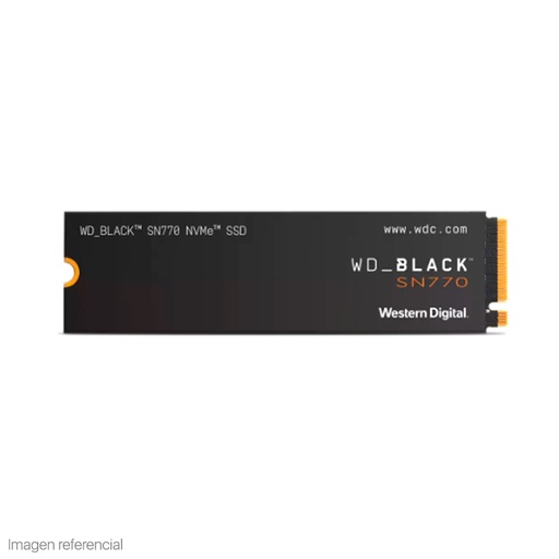 [ssdwds100t3x0e] Unidad de estado solido Western Digital Black SN770 NVMe 1TB, M.2 2280, PCIe Gen 4.0 x4.