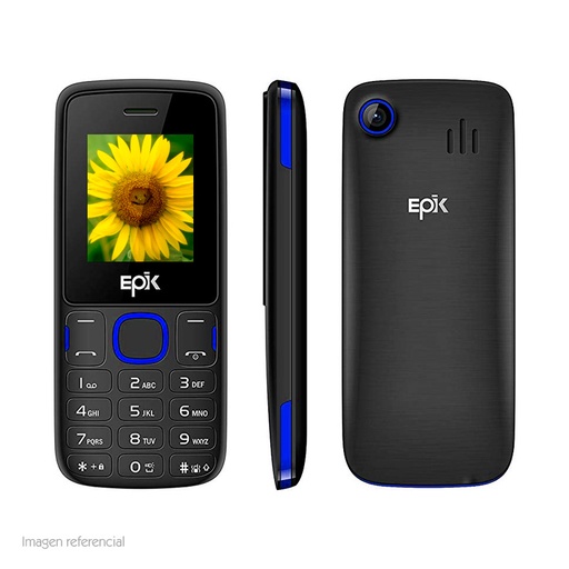 [tcepike1blue] Teléfono celular Epik Tiny E1, 1.8" VGA, 128x160 px, 2G, DUAL SIM, Desbloqueado.