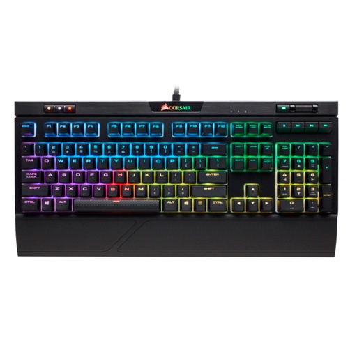 [kbcoch9104110] Teclado mecánico para juego Corsair STRAFE RGB MK.2 CHERRY MX Red (SP), USB 2.0