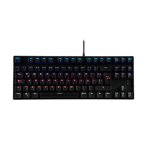 [kbte4153n] TECLADO MECÁNICO GAMER, NEGRO, DISEÑO TKL