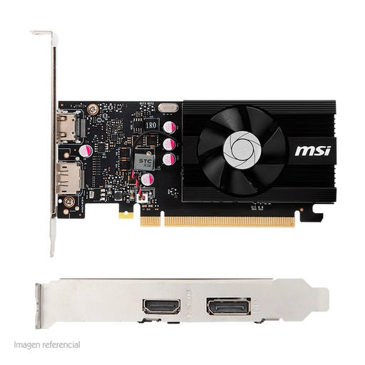 [vd2msgt1030d4lp] Tarjeta de video MSI Nvidia GeForce GT 1030, 2GB DDR4 64-bit, PCI-e 3.0.