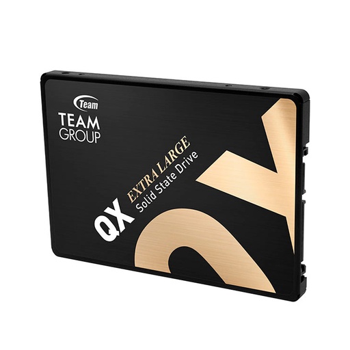 [ssd1ttgqx0c101] Unidad de estado solido Teamgroup QX, 1TB, QLC 3D, SATA 6.0 Gb/s, 2.5", SLC, DC +5V