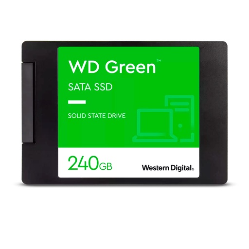 [ssdwds240g3g0a] Unidad de estado solido Western Digital Green, WDS240G3G0A, 240GB, SATA 6Gb/s, 2.5", 7mm.