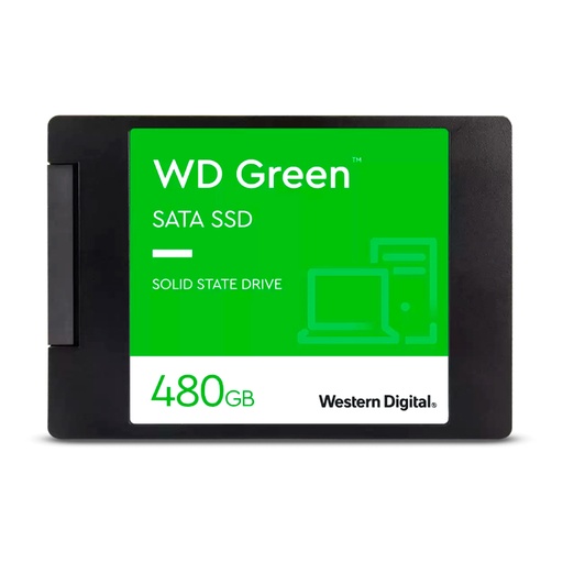[ssdwds480g3g0a] Unidad de estado solido Western Digital Green, WDS480G3G0A, 480GB, SATA 6Gb/s, 2.5", 7mm.