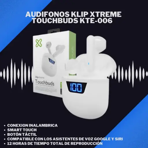 Audifonos Klip Xtreme Touchbuds KTE-006