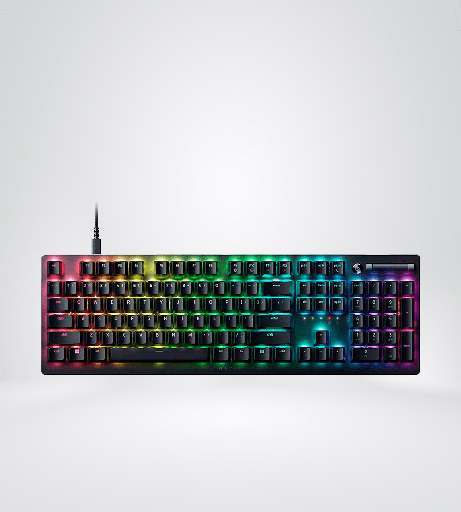 TECLADO RAZER DEATHSTALKER V2 OPTO MECHANICAL USB-C SWITCH RED LOW PROFILE SP CHROMA BLACK 