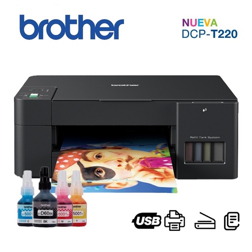 IMPRESORA BROTHER MULTIFUNCIONAL DE TINTA DCP-T220