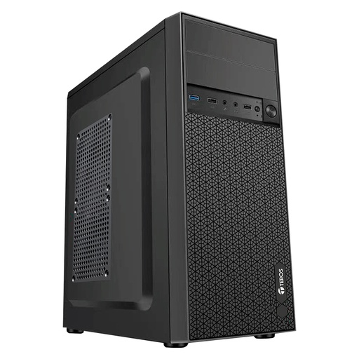 [csatxte1076n] Case Teros TE1076N, Mid Tower, ATX, 250W, USB 3.0 / 2.0, Audio, Negro.