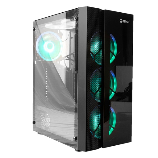 [csatxte1156n] Case Gamer Teros TE-1156N, Mid Tower, ATX, 550W, NEGRO, USB 3.0 / 2.0, Audio