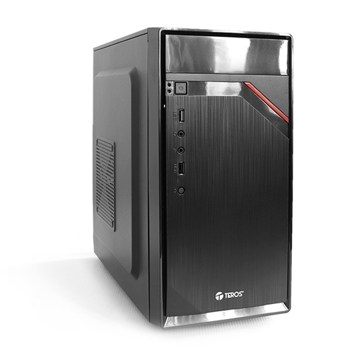 [csatxte1024n] Case Teros TE1024, Micro Tower, 600W, USB 2.0/ USB 3.0, Audio HD