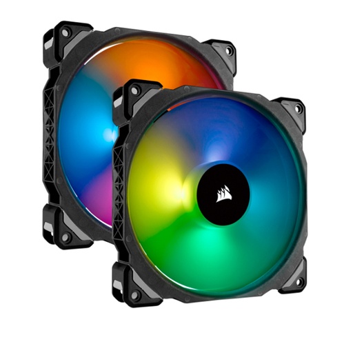 [accor9050078] Fan Corsair Dual ML140 Pro RGB LED 14 cm, 400 - 1200 RPM, 10.8V - 13.2V, PWM Control.