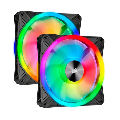 [accor9050100] Fan Corsair Dual QL140 RGB, 14cm, 550 - 1250 ±10% RPM, 6V - 13.2V, PWM Control.