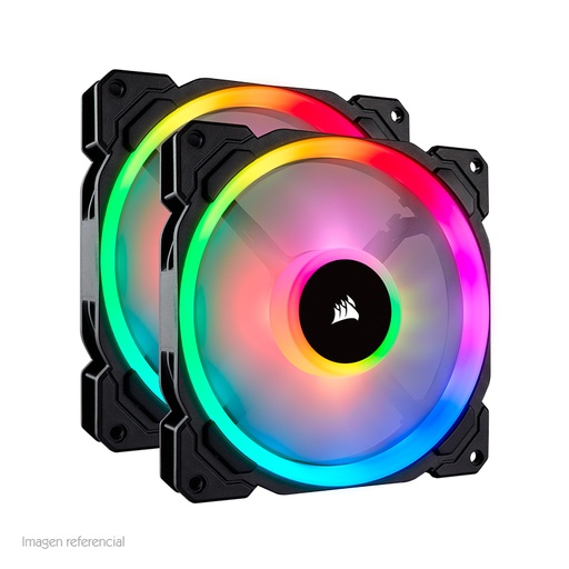 [accorrgb124] Fan Corsair LL140 RGB, 14 cm, 1300 RPM, 13.2 VDC, 4 pines, PWM Control.