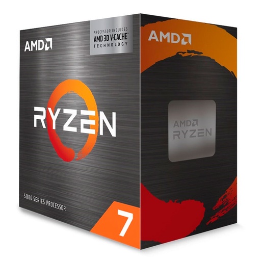 [cpam4r75800x3d] Procesador AMD Ryzen 7 5800X3D, 3.40 / 4.50 GHz, 96MB L3 Cache, 8-Cores, AM4, 7nm, 105W.