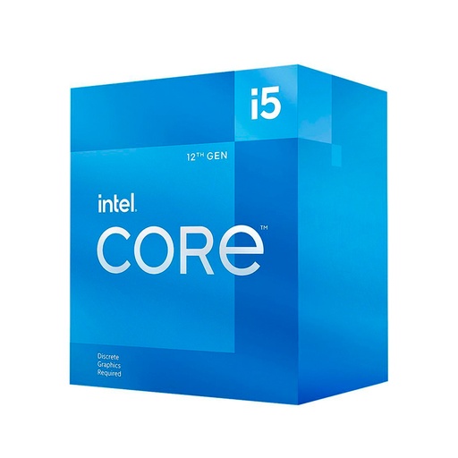 [cpili512400f] Procesador Intel Core i5-12400F, 2.50/4.40GHz, 18MB Caché L3, LGA1700, 117W, Intel 7(10nm)