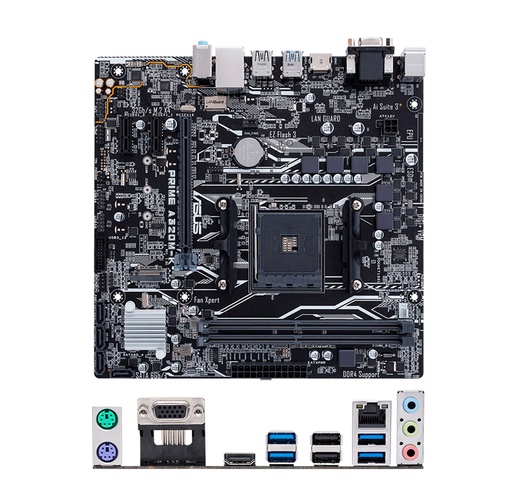 [mbasa320m-k] Motherboard Asus Prime A320M-K, AM4, AMD A320, DDR4, SATA 6.0, USB 3.1, VD/SN/NW.