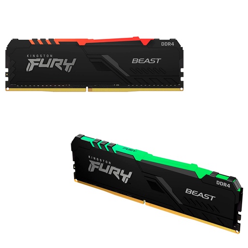[me16gkf432c16b6] Memoria Kingston Fury Beast, 16GB DDR4 3200 MHz, PC4-25600, CL16, 1.35V.