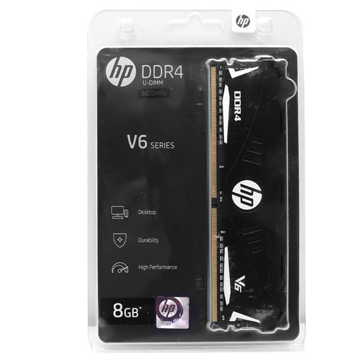 [me8ghp7eh74aa] Memoria HP V6 Series, 8GB, DDR4, 3600 MHz, PC4-28800, CL-18, 1.35V
