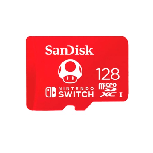 [me128gbsdsqxao] Memoria Flash microSDXC SanDisk, 128GB con licencia oficial Nintendo® para Nintendo Switch