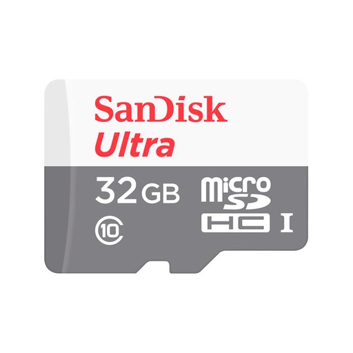 [me32gbsdsqunr] Memoria Flash SanDisk Ultra microSDHC, UHS-I, Class10, 32GB, incluye adaptador SD.