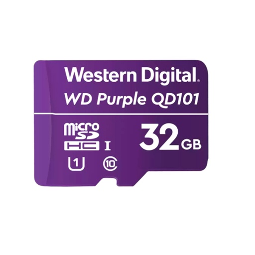 [msdwdd032g1p0c] Memoria Flash WD Purple 32GB SC QD101 microSD, ideal para Camaras de videovigilancia.